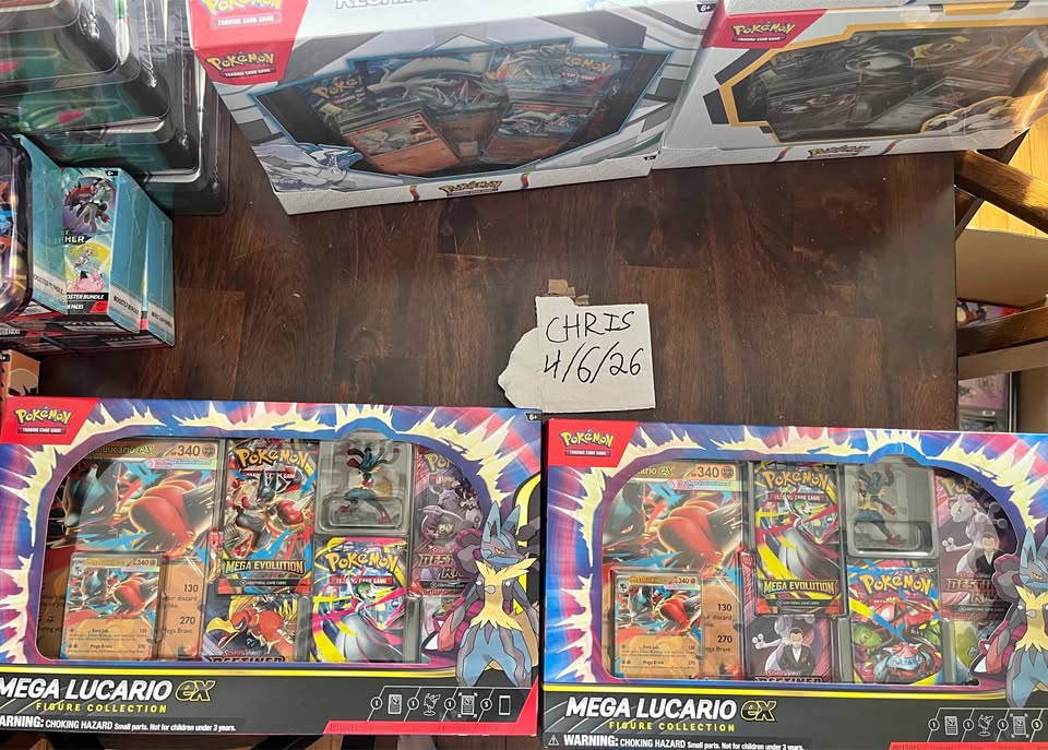 Pokemon Mega Lucario Ex Figure collection box