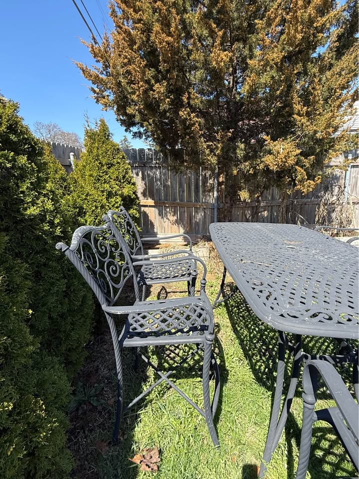Metal Patio Table and Chairs Set
