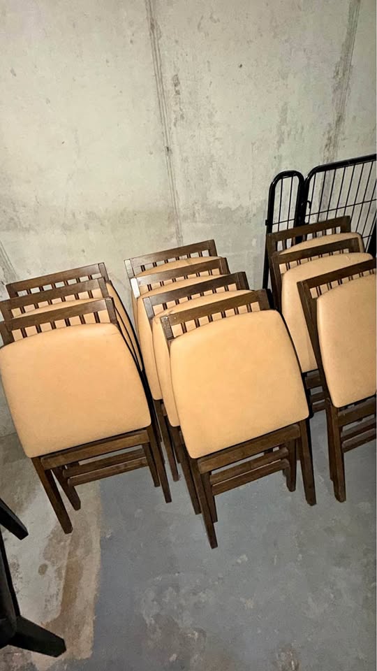 10 Foldable Chairs $5ea