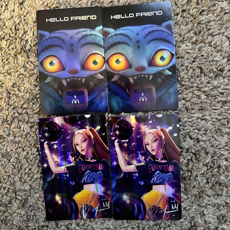 Mcdonald’s K Pop Demon Hunters Huntrix Mira Holo Sp Cards Lot Unused Codes