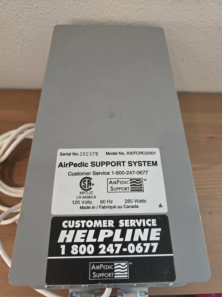 Airpedic Support System Control Box Pump Replacement Xx/fcrc2/001