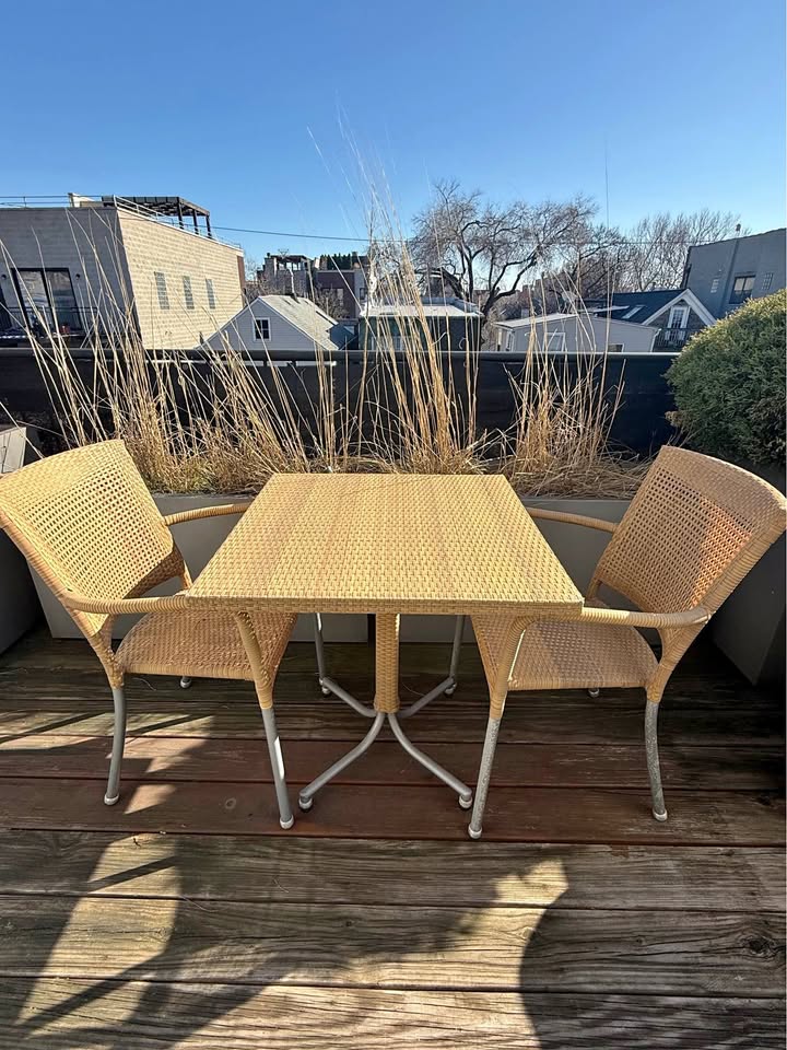 Outdoor Patio Table + 2 Chairs